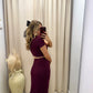 NEW MARRIOT TWO PIECE MAXI SKIRT SET (MAROON)