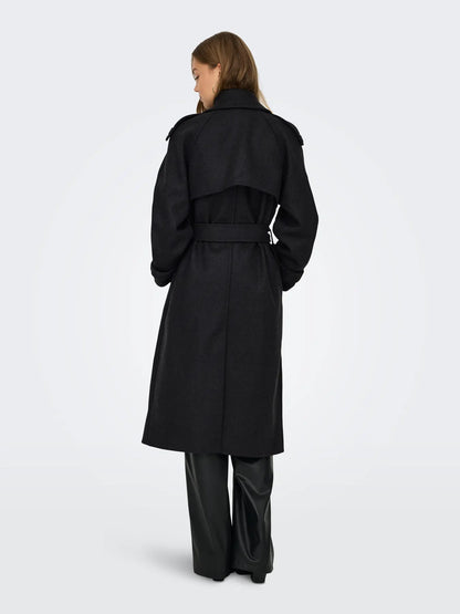 DEAR-TRILLION LONG BELT COAT | ONLY