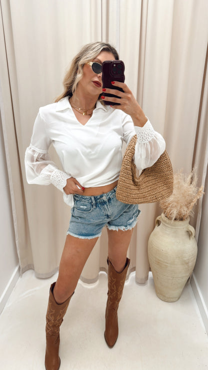 NEW BRANDY BLOUSE (WHITE)