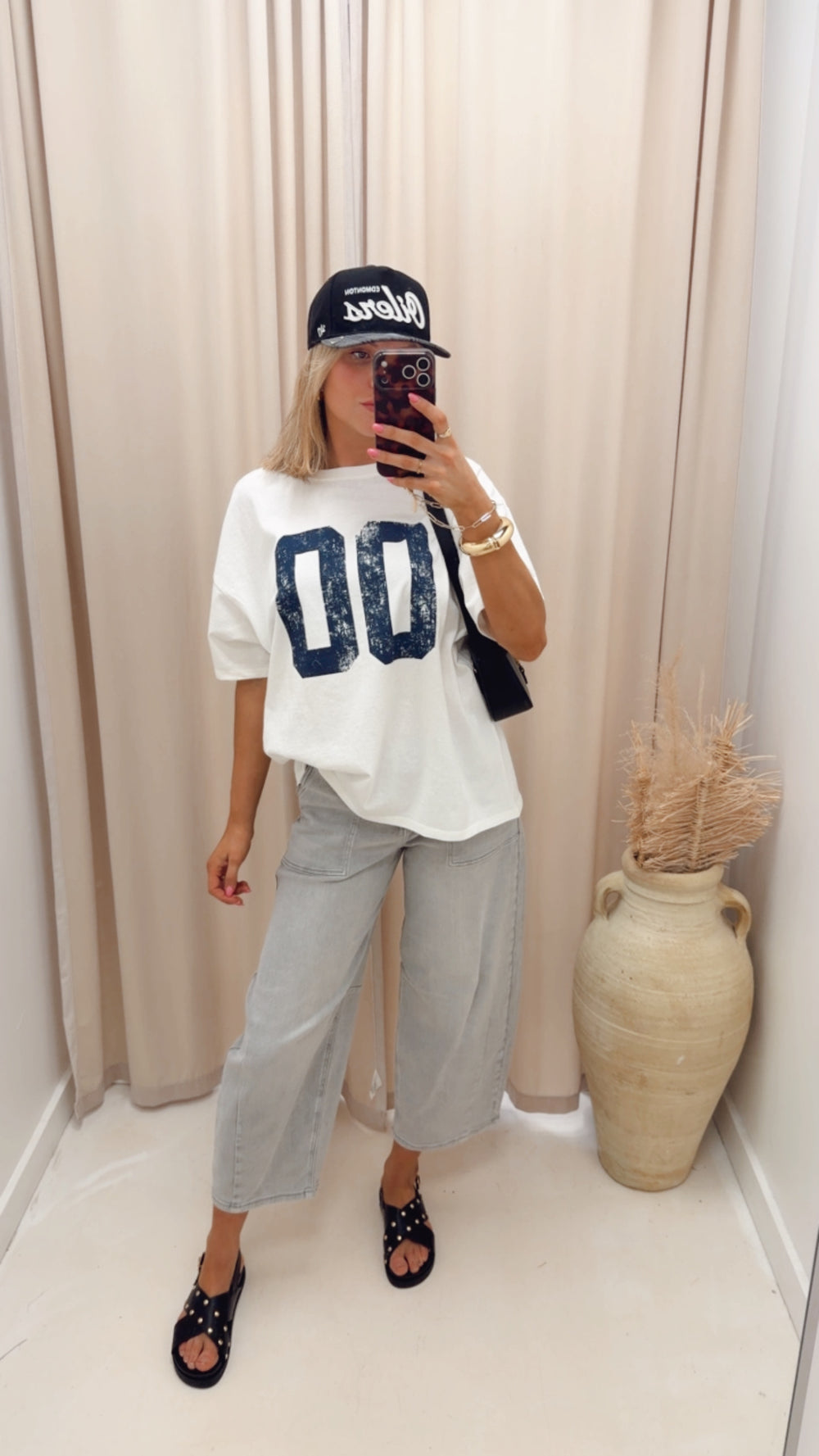 SLOUCHY CROPPED BARREL JEANS (GREY)