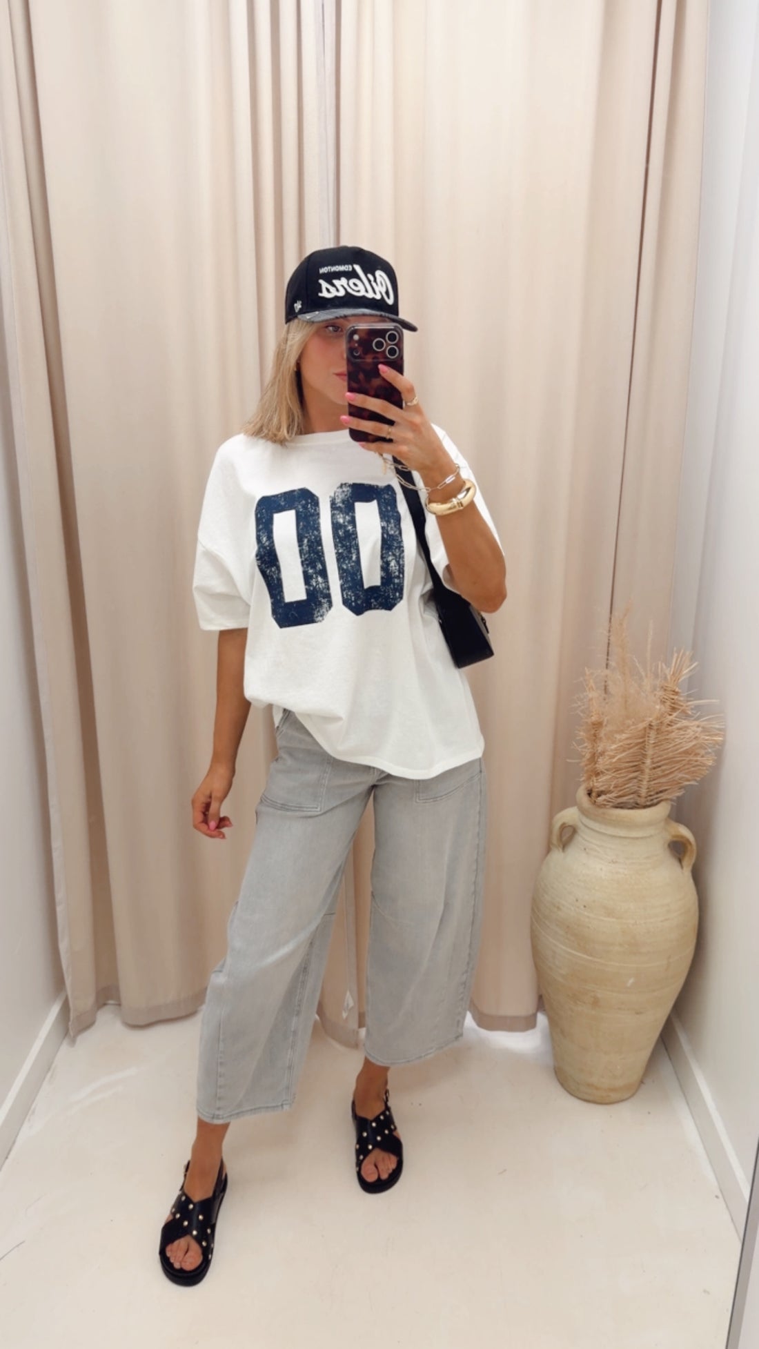 SLOUCHY CROPPED BARREL JEANS (GREY)