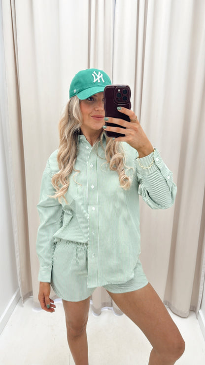 STELLA TWO PIECE STRIPED SET (GREEN)