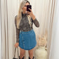 ERICA MESH TOP (ANIMAL PRINT) | ONLY