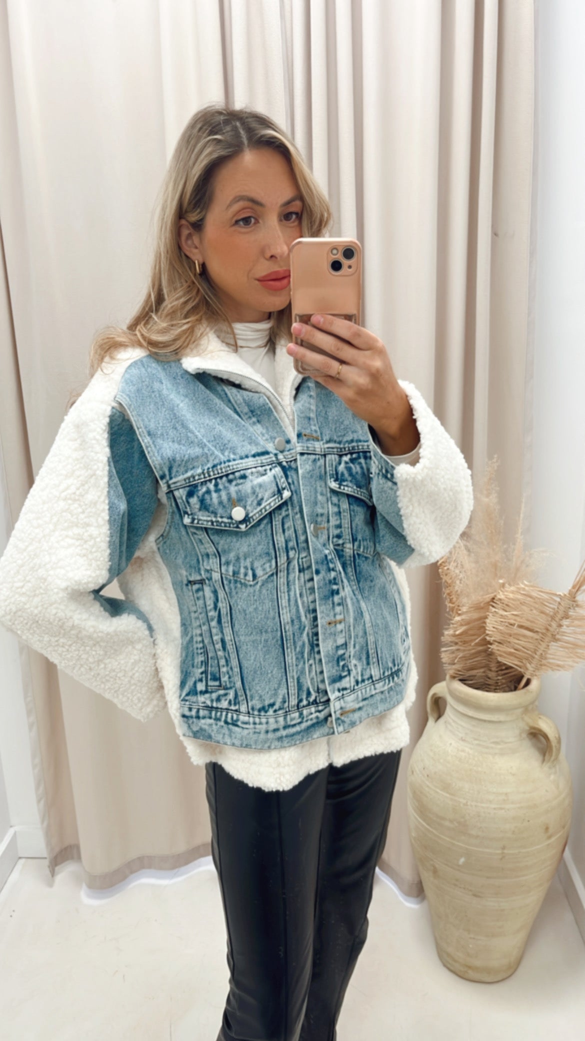 DORO MIXED SHERPA COAT