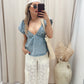 ALBA LACE CARGO WIDE LEG LACE PANT