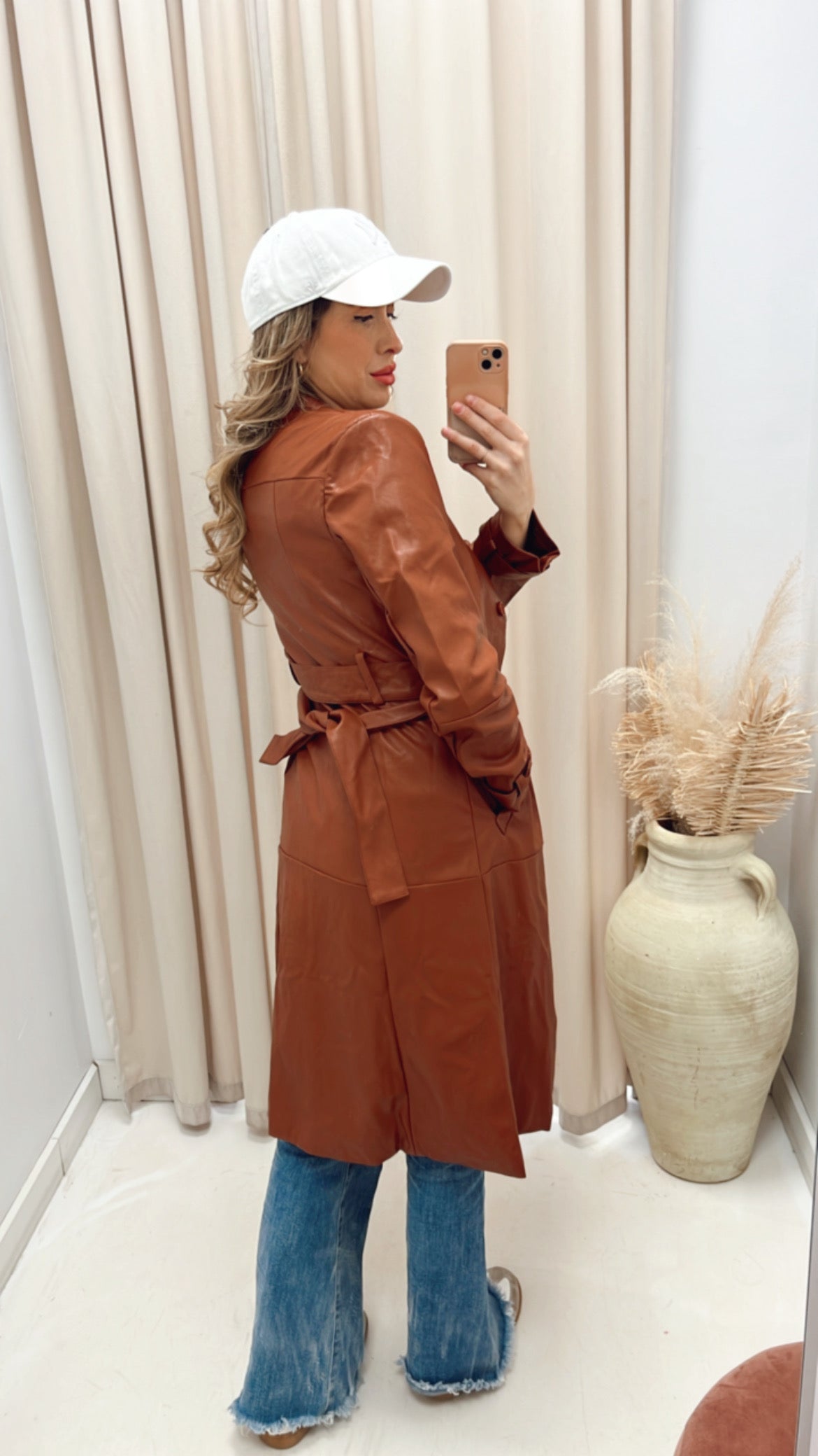 NEW NATALIA TRENCH COAT (COGNAC)