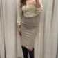 NEW PERFECT FIT HOLIDAY MIDI SKIRT (NUDE)
