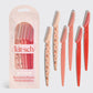 RECYCLED PLASTIC DERMAPLANERS 6 PC SET ASSTED CHERRY BLOSSOM | KITSCH
