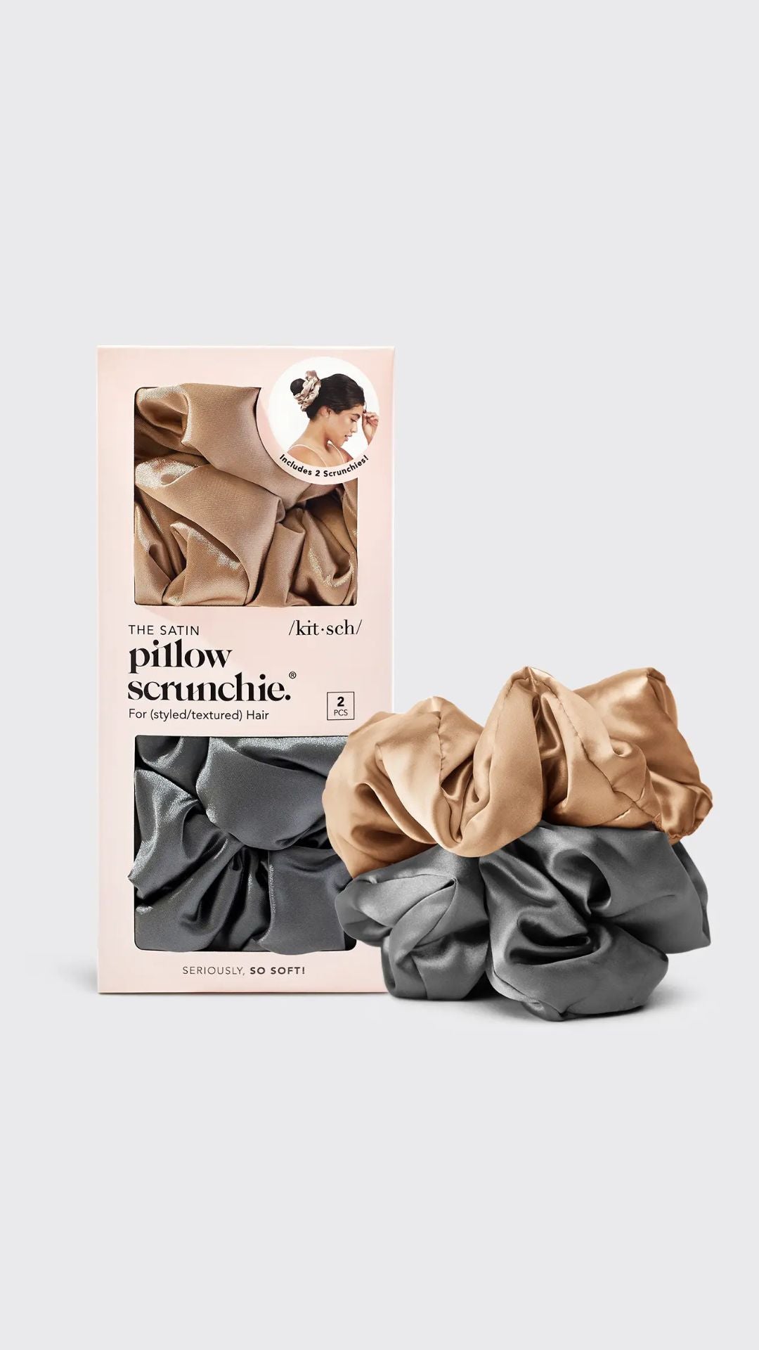 SATIN SLEEP PILLOW SCRUNCHIES | KITSCH