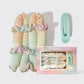 HOLIDAY XL SATIN HEATLESS STYLING & FLAT LAY CLAW 4PC SET | KITSCH