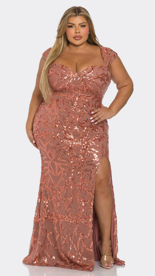 PRE-ORDER | TERRA GOWN | ROSY BROWN