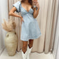 NEW KATE DENIM BABYDOLL DRESS (LIGHT WASH DENIM)