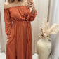 NEW ATHENS CHIFFON MAXI (TERACOTTA)