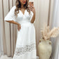 NEW BARCELONA LACE DETAIL MAXI (WHITE)