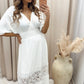 NEW BARCELONA LACE DETAIL MAXI (WHITE)