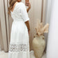 NEW BARCELONA LACE DETAIL MAXI (WHITE)