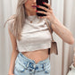 JESSIE CROPPED SHIRT (TAUPE)