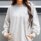 NEW OAKLEE ACID WASHED EXPOSED SEAM SWEATSHIRT