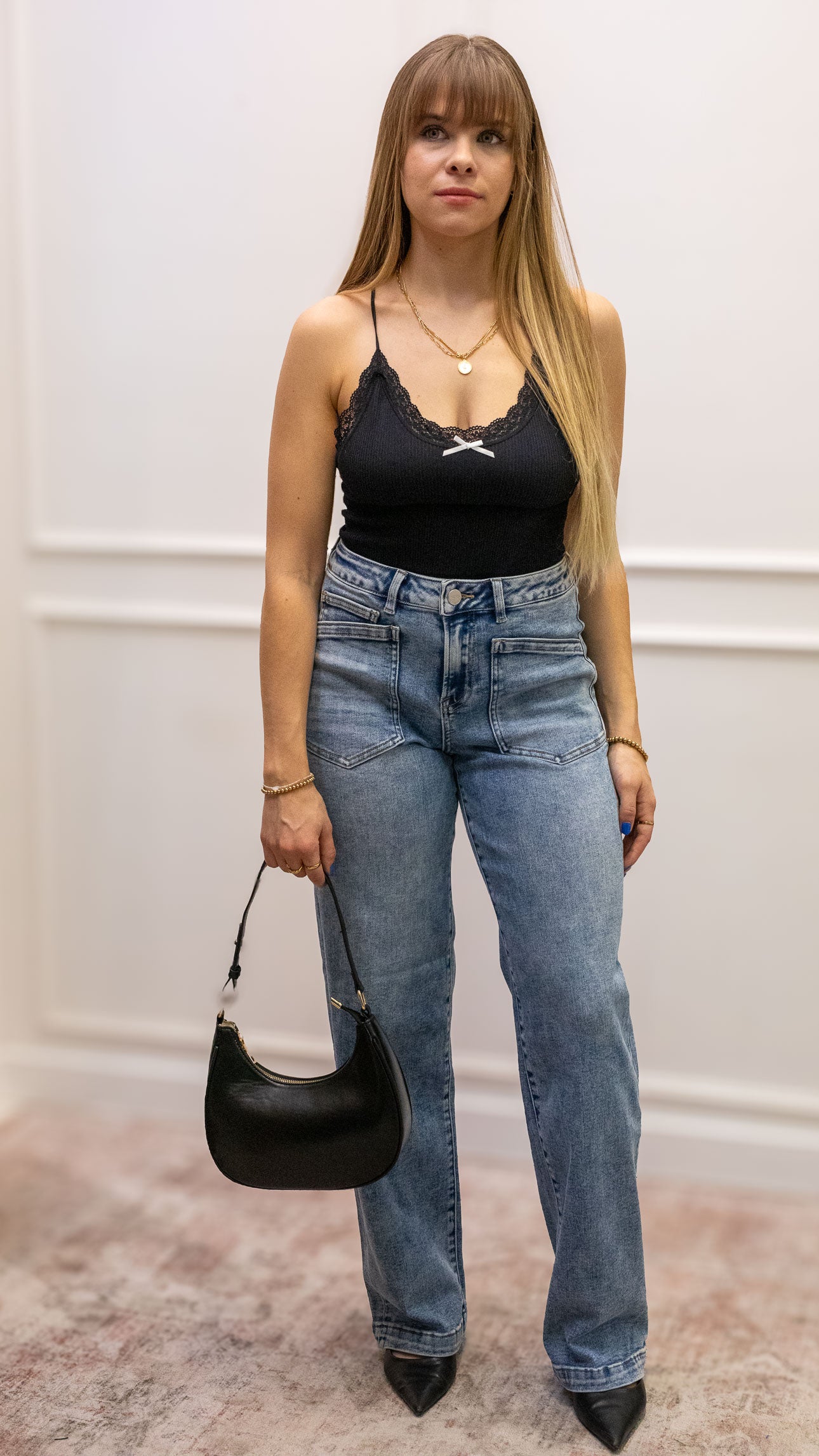 TOMMY STRAIGHT LEG MID RISE JEAN (RISEN)