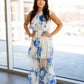 NEW ADELAIDE FLORAL MAXI (WHITE - BLUE)