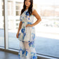 NEW ADELAIDE FLORAL MAXI (WHITE - BLUE)