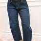 CHELSEA BARRELL JEANS (DARK WASH)