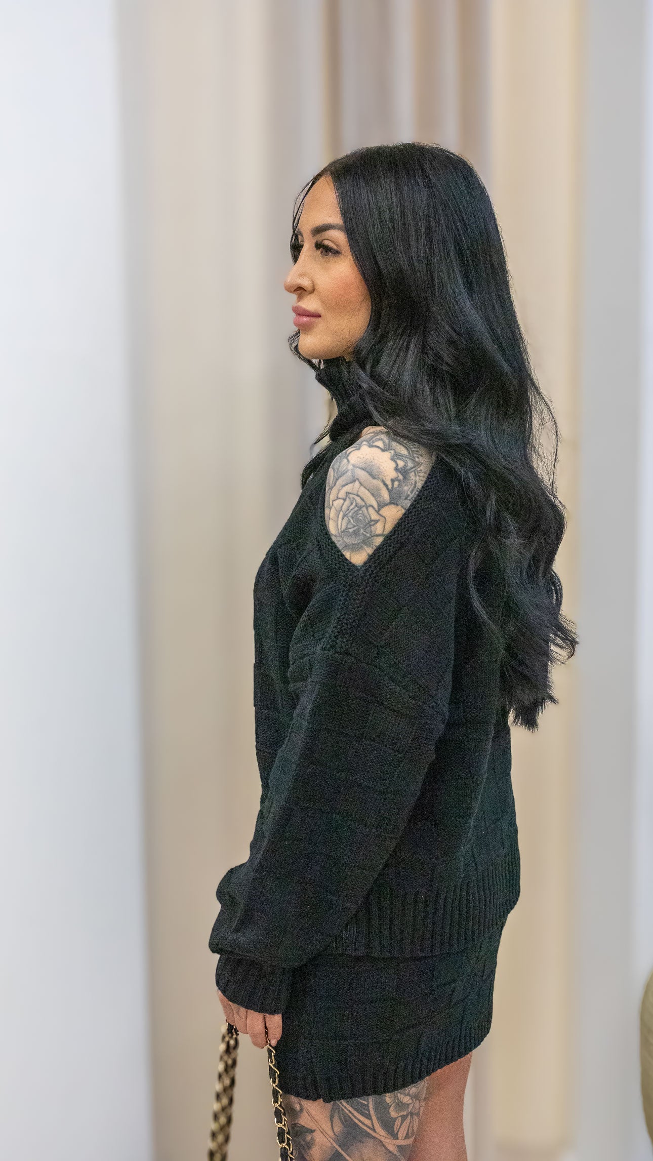 ONYX CHECKERED 2-PIECE SKIRT SET