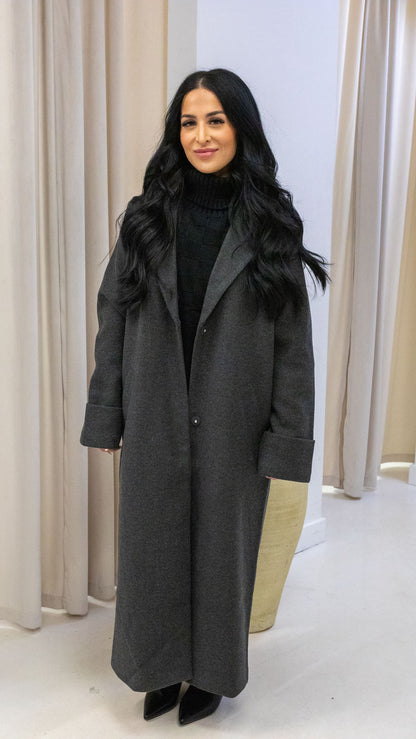 CADDY LONG COAT | ONLY (GREY)