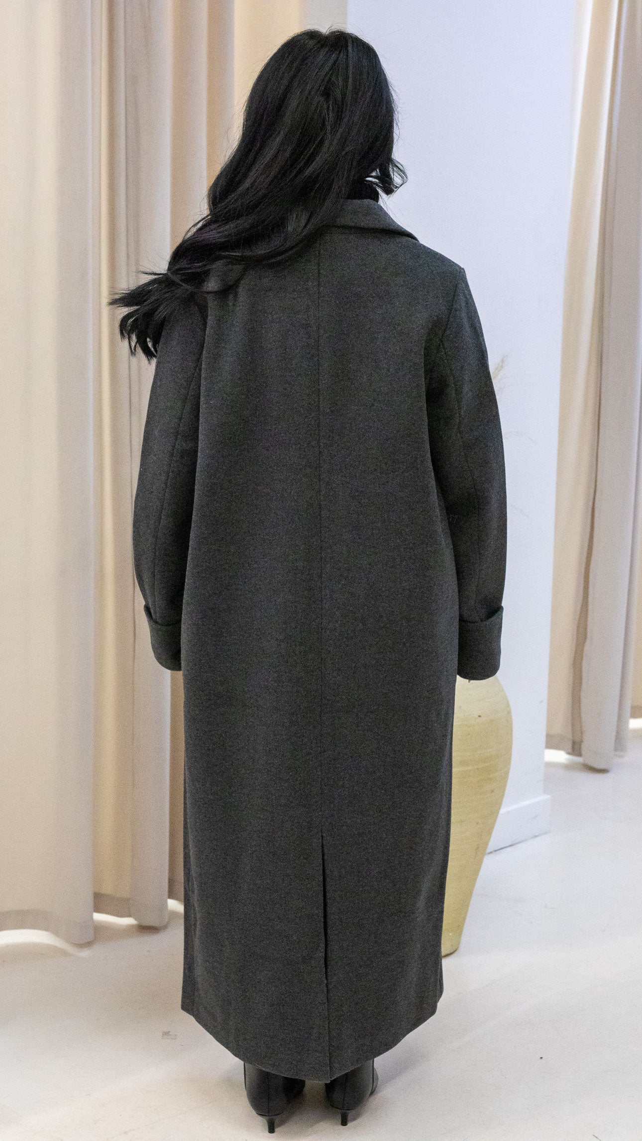 CADDY LONG COAT | ONLY (GREY)