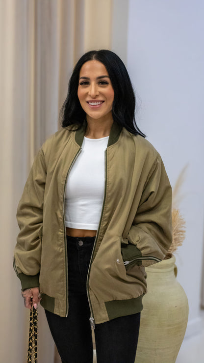 HYFVE GREEN BOMBER JACKET