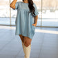 NEW WISTERIA BABYDOLL DRESS (DUSTY BLUE)