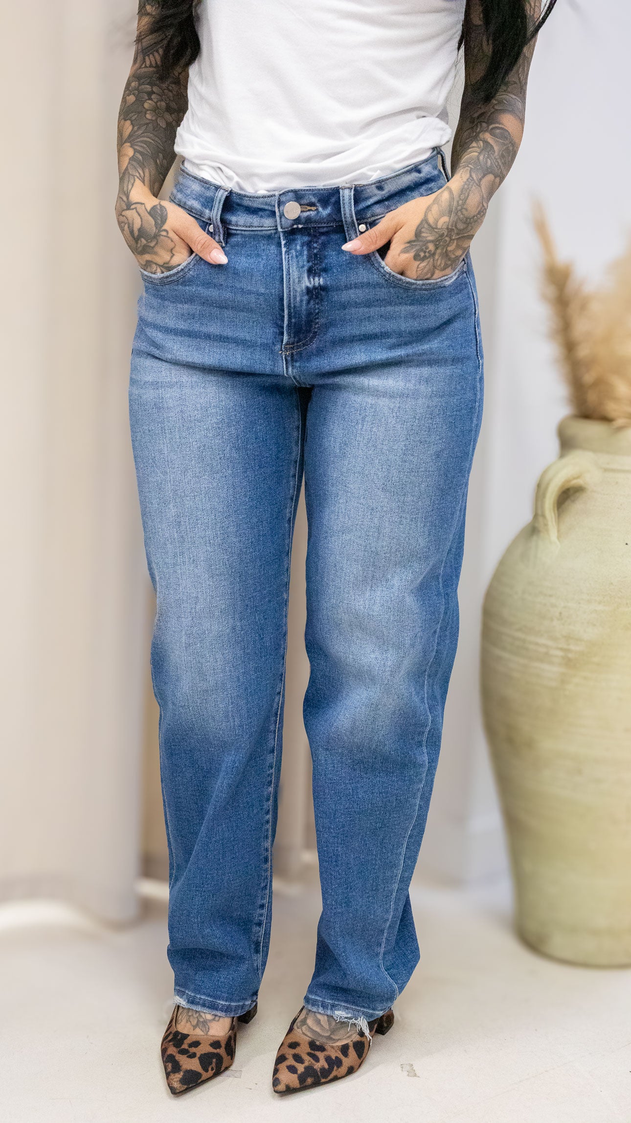 ALEX BARREL JEANS MEDIUM | (RISEN)