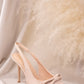 NEW POINTED BOW SLINGBACK HEEL (NUDE)
