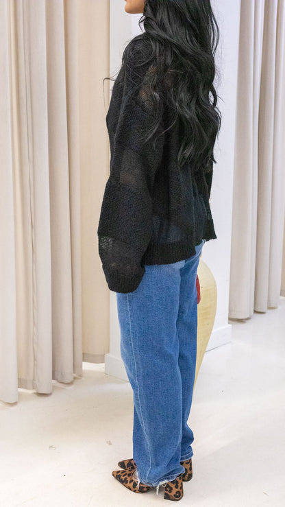 SELVI MESH KNIT SWEATER (ONLY)