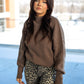 NEW STASSIA MOCK NECK SWEATER ( MOCHA)