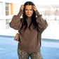 NEW STASSIA MOCK NECK SWEATER ( MOCHA)