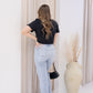 NEW CAMERON WIDE LEG HIGHRISE FLARE JEANS (LIGHT)