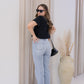 NEW CAMERON WIDE LEG HIGHRISE FLARE JEANS (LIGHT)