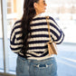 NEW ANCHOR STRIPE KNIT SWEATER (NAVY-WHITE)