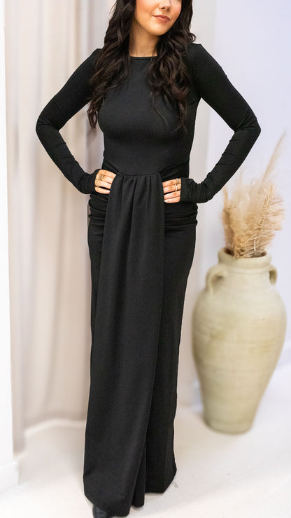 MILANIA GOWN DRESS (BLACK)