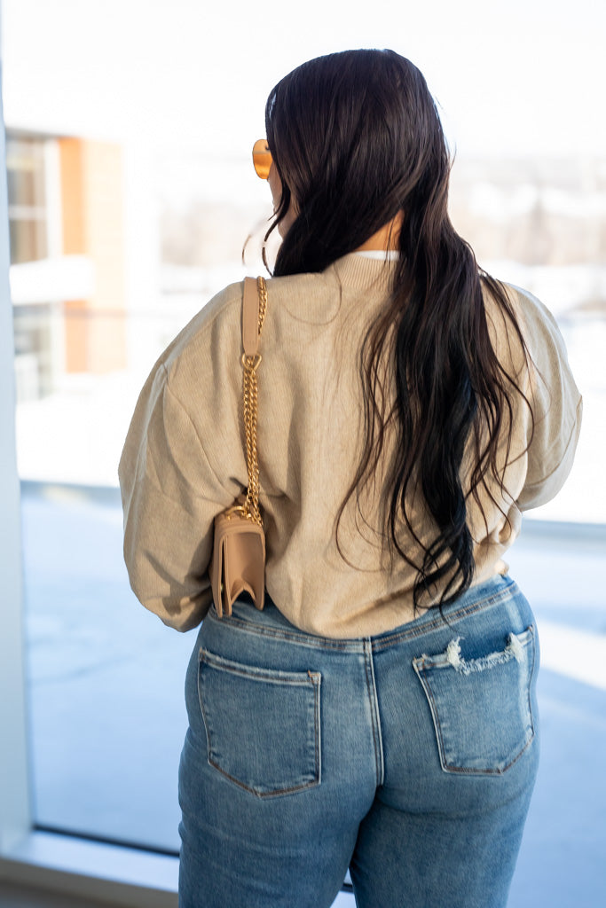 NEW UPTON TEXTURED BOMBER JACKET (BEIGE)