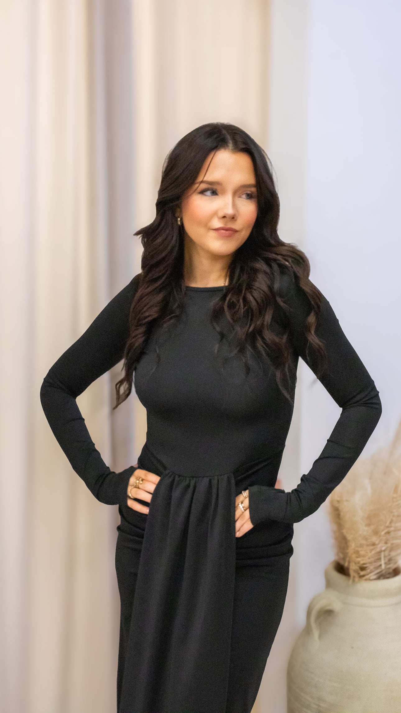 MILANIA GOWN DRESS (BLACK)