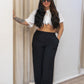 NEW HARLOW WIDE LEG PANT (BLACK)