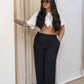 NEW HARLOW WIDE LEG PANT (BLACK)