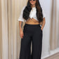 NEW HARLOW WIDE LEG PANT (BLACK)