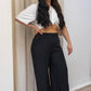 NEW HARLOW WIDE LEG PANT (BLACK)