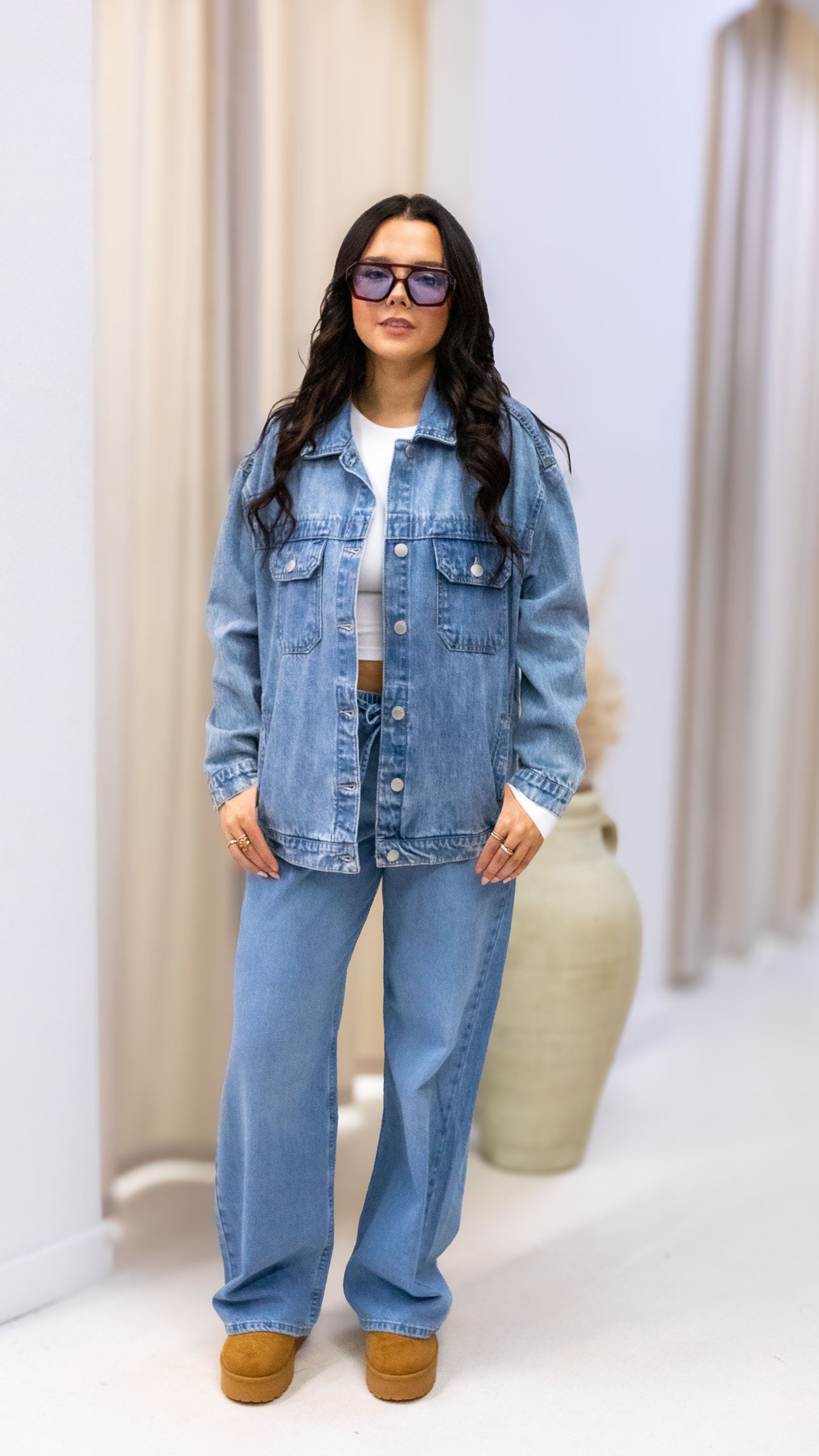 AMANDA OVERSIZED DENIM JACKET | RISEN
