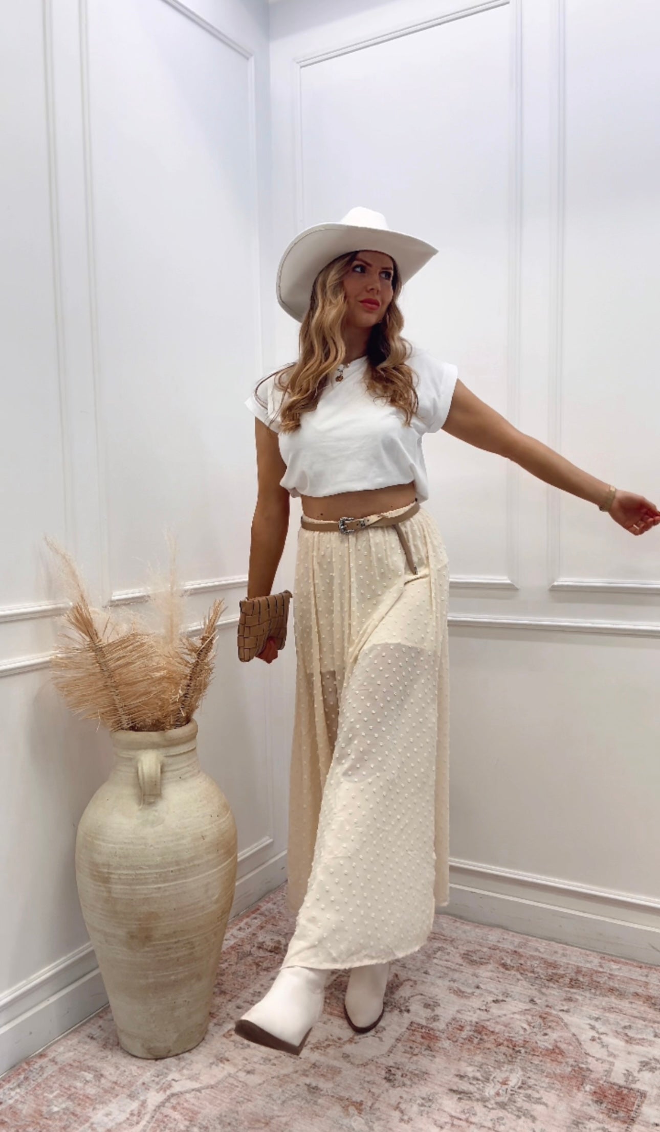 NEW OTTILIE POLKA DOT MAXI SKIRT (HOT RESTOCK)