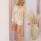 NEW MONTE KNIT SWEATER AND SHORTS SET (IVORY)