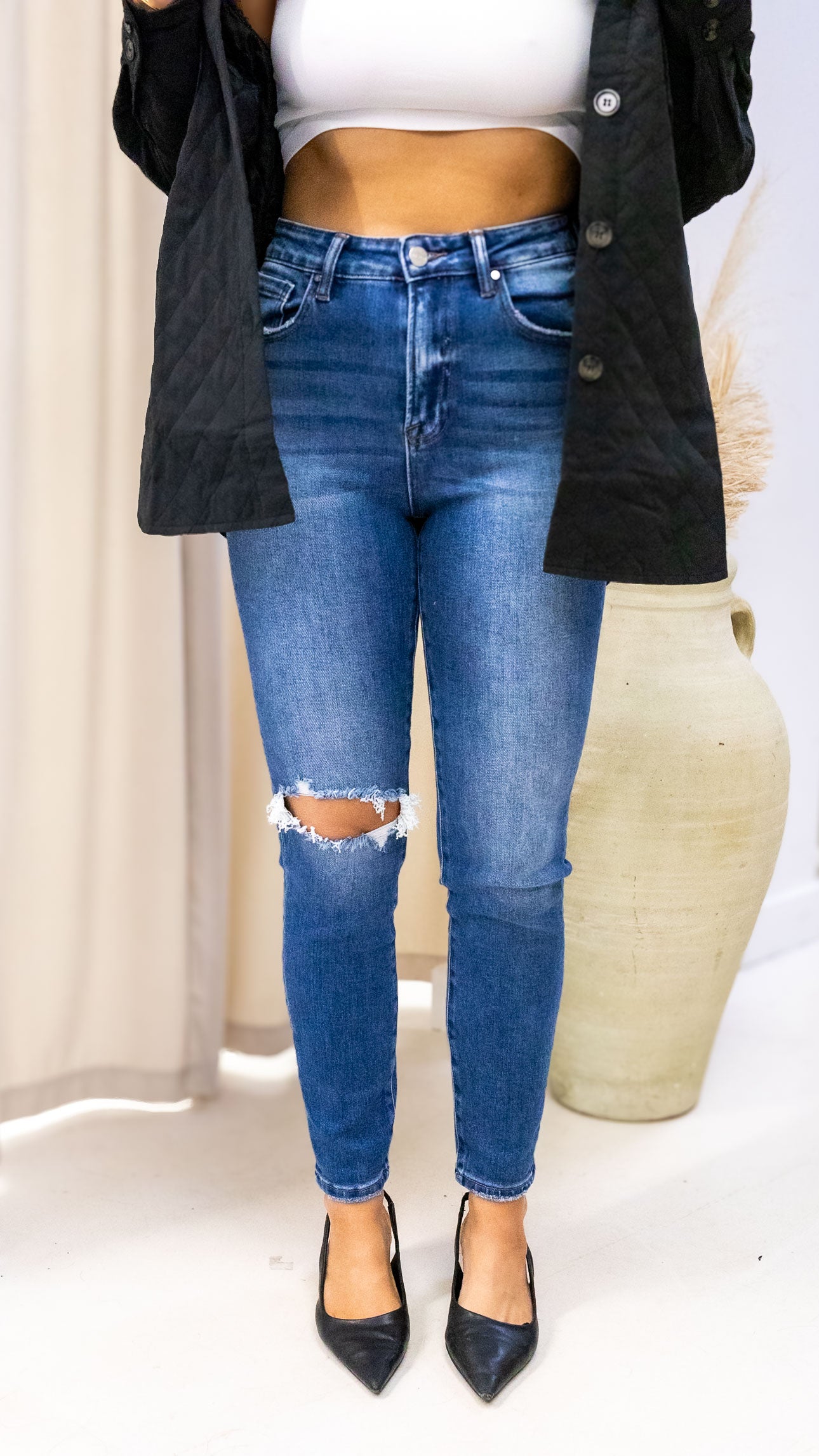 KELLY SKINNY JEAN MID WASH | RISEN